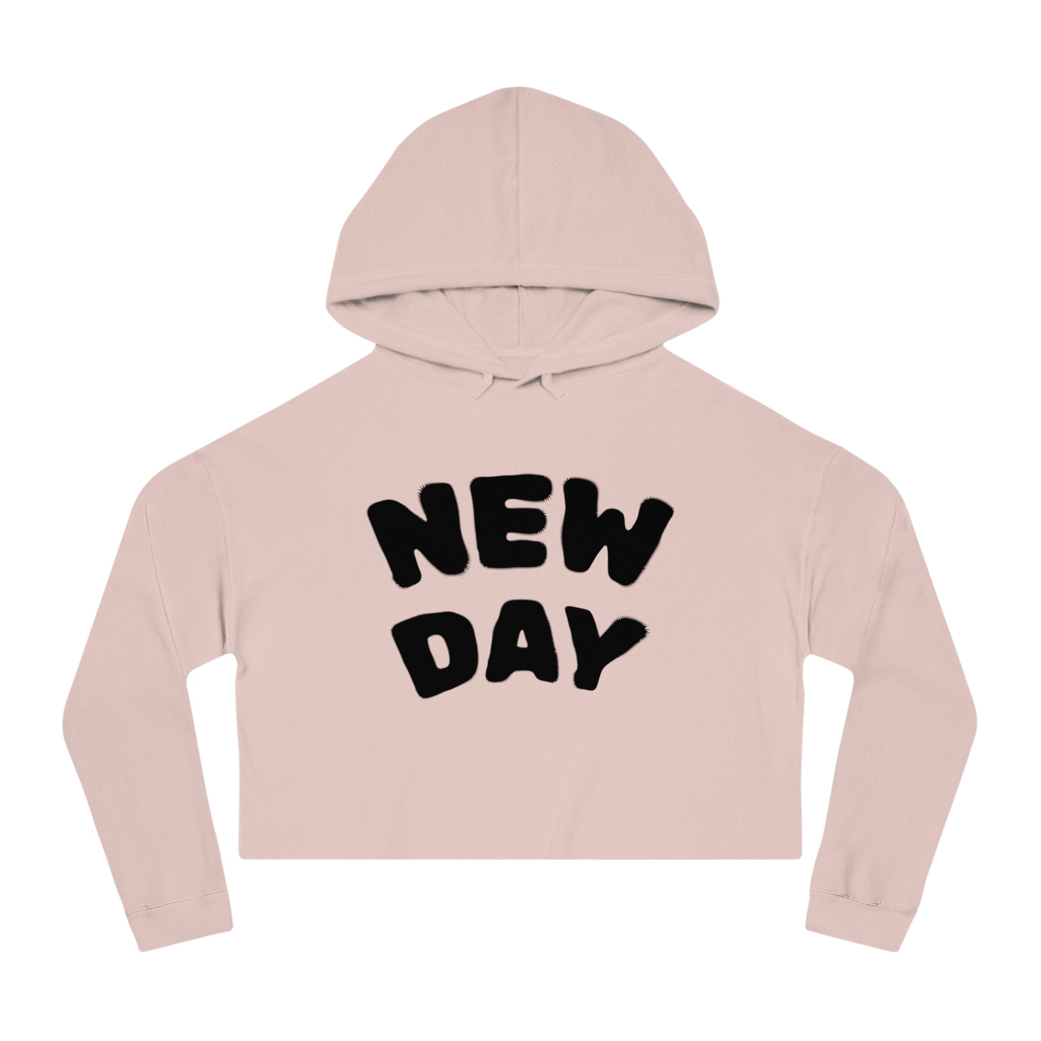 New Day Cropped Hoodie  Positieve Dames Sweater