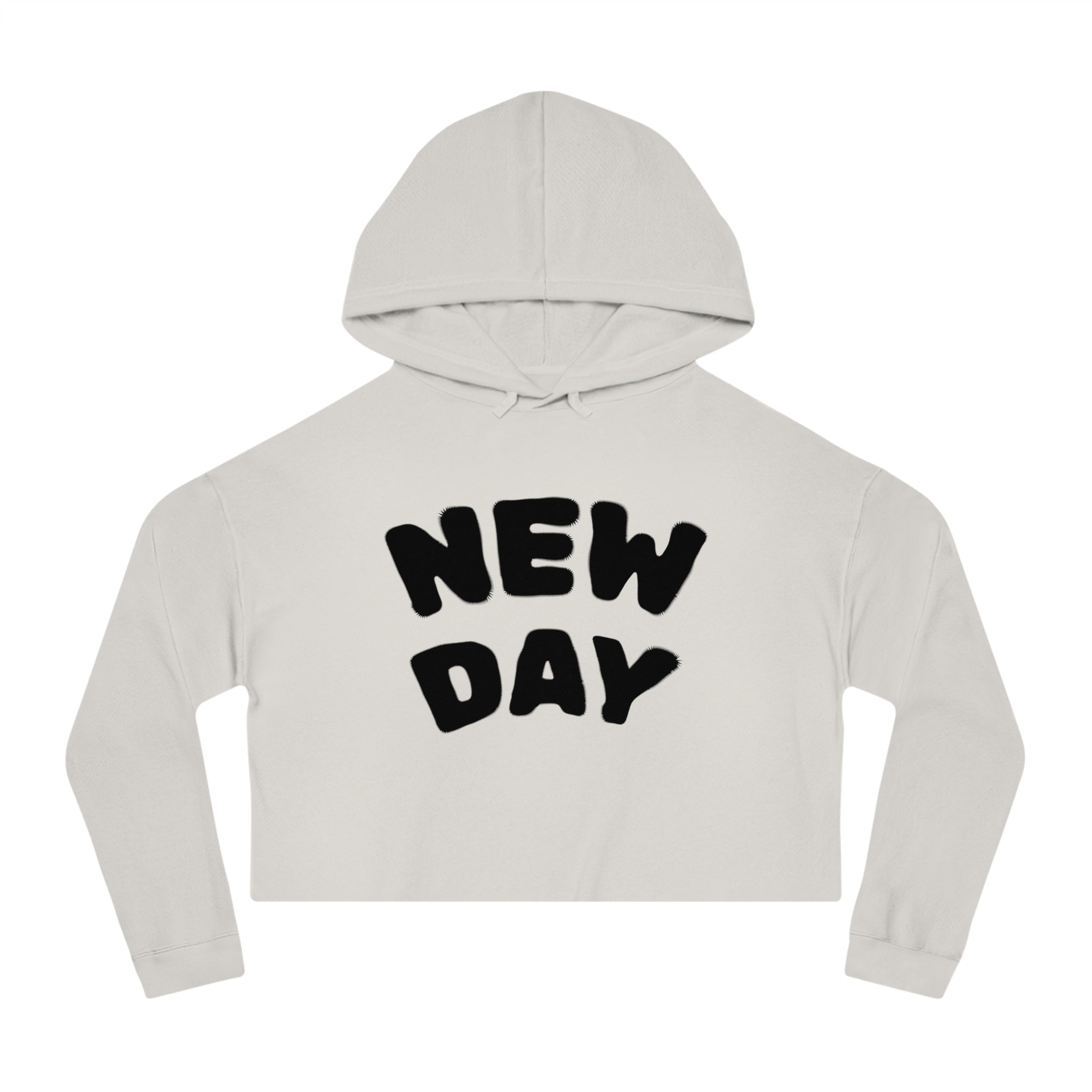 New Day Cropped Hoodie  Positieve Dames Sweater