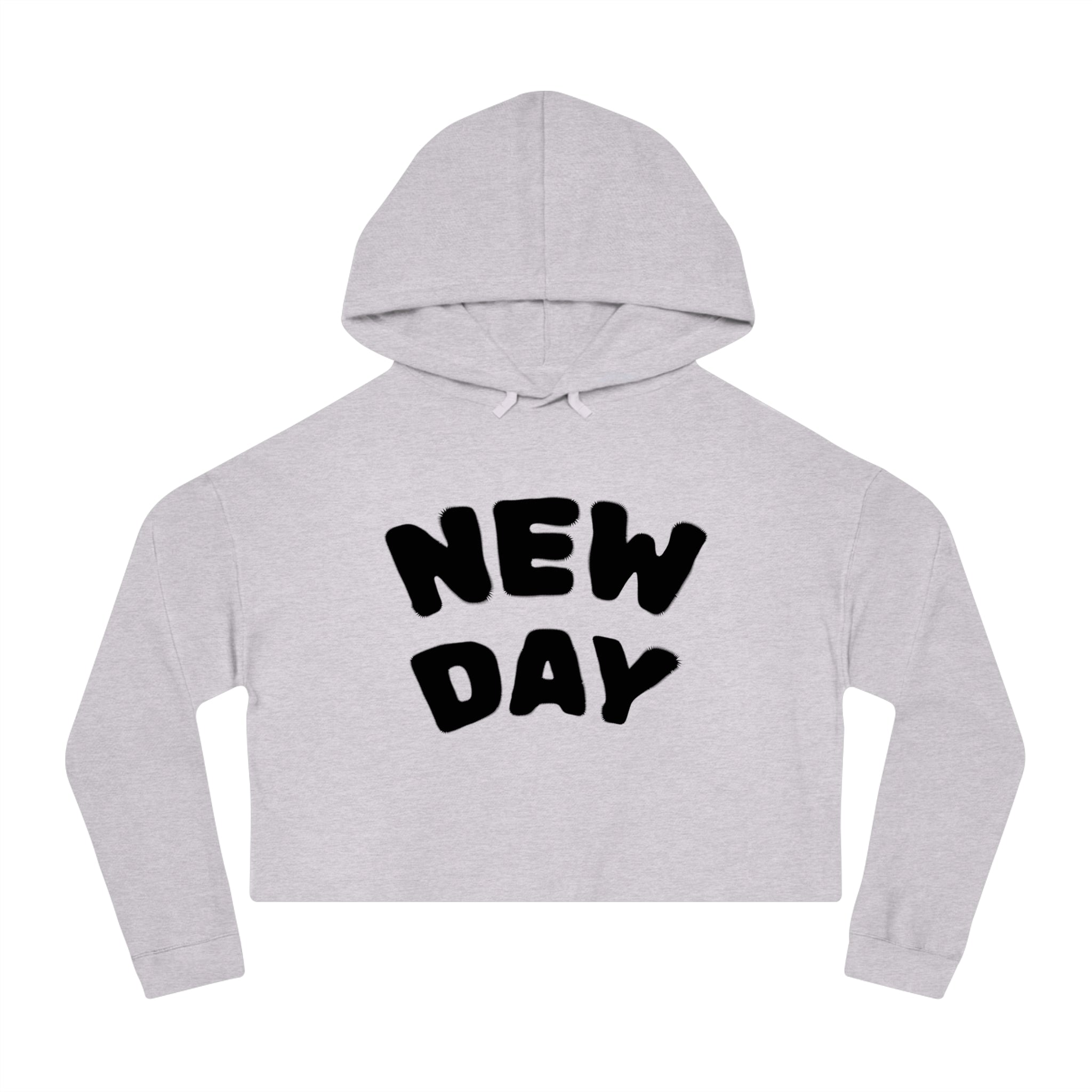 New Day Cropped Hoodie  Positieve Dames Sweater