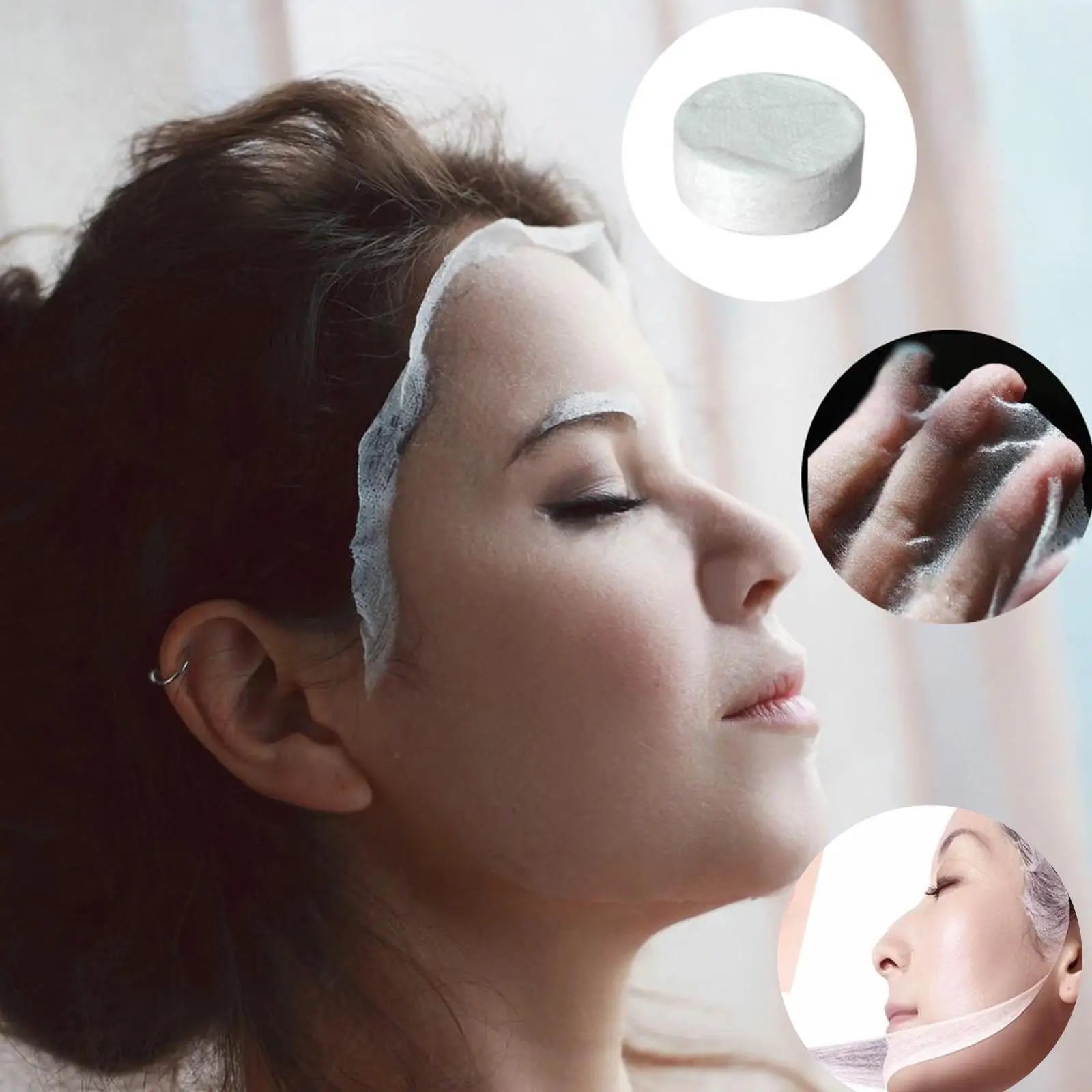 30/50PCS Compressed Face Mask Tablets – Portable DIY Cotton Sheet Masks